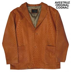 CHAMARRA AVESTRUZ ORIGINAL COGNAC-CH4X322