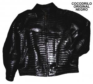 CHAMARRA COCODRILO ORIGINAL NEGRO-CH4X375