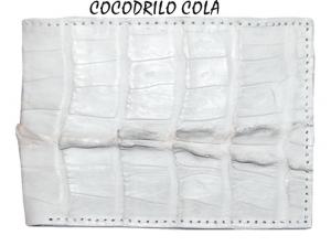 CARTERA ORIGINAL COCODRILO COLA BLANCO-CO02807