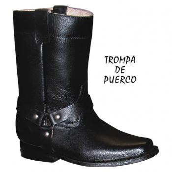 BOTA PARA NINO HECHO DE PIEL NEGRO 15 AL 21 1/2-BT02467