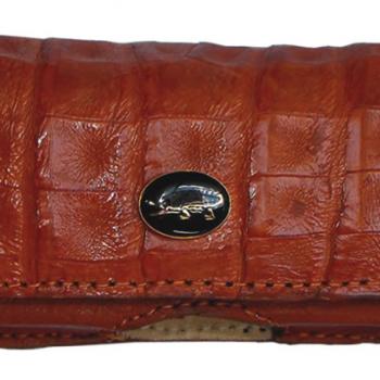 ESTUCHE PARA CELULAR COCODRILO ORIGINAL COGNAC-FC03053