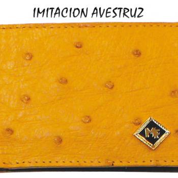 CARTERA IMITACION AVESTRUZ MANTEQUILLA-CI01012