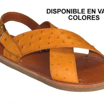 HUARACHES AVESTRUZ ORIGINAL MANTEQUILLA-HU05080
