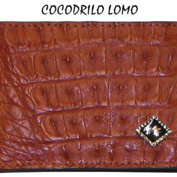 CARTERA ORIGINAL COCODRILO LOMO COGNAC-CO02814