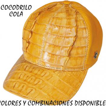 GORRAS DE PIEL EXOTICA COCODRILO-GC06586