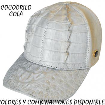 GORRAS DE PIEL EXOTICA COCODRILO-GC06587
