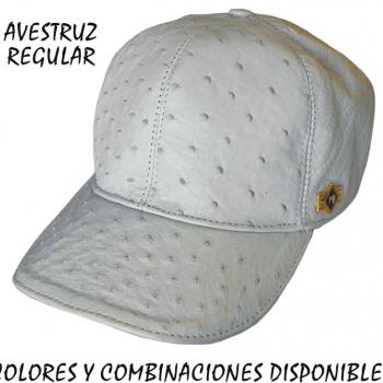 GORRAS DE PIEL EXOTICA AVESTRUZ-GA05590