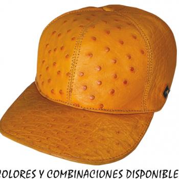 GORRAS DE PIEL EXOTICA AVESTRUZ-GA05589