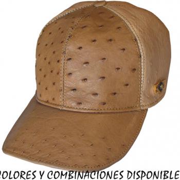 GORRAS DE PIEL EXOTICA AVESTRUZ-GA05592