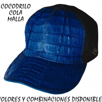 GORRAS DE PIEL EXOTICA COCODRILLO-GC05064