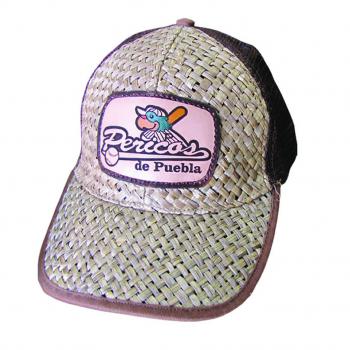 GORRA PALMA CAFE CON MAYA PERICOS DE PUEBLA  Cap palm brown with maya logo Pericos of Puebla