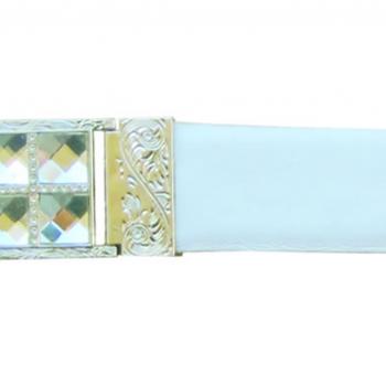 CINTO ADULTO VENADO BLANCO 4 PIEDRAS Adult belt deer 4 stones