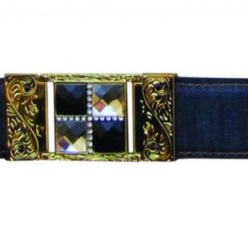 CINTO ADULTO RASPADO LEVIS NEGRO 4 PIEDRAS  Adult belt black levis raspado 4 stones