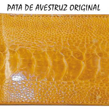 CARTERAS PATA DE AVESTRUZ ORIGINAL MANTEQUILLA-CP02512