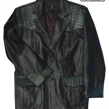 CHAMARRA BORREGO/COCODRILO ORIGINAL NEGRO-CH28039