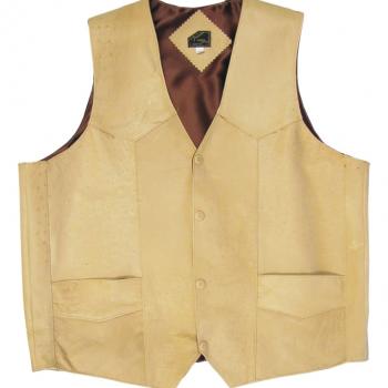 CHALECOS PANZA DE AVESTRUZ ORIGINAL HUESO-CH28066