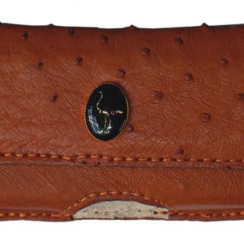ESTUCHE PARA CELULAR AVESTRUZ ORIGINAL COGNAC-FC03049