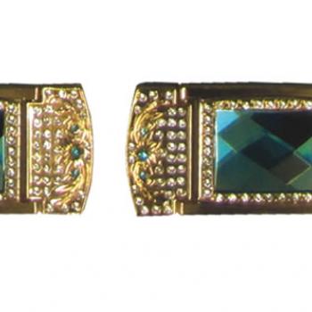 HERRAJE DORADO PIEDRA AZUL-HP02003