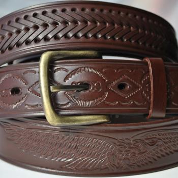 OILTAN LEATHER BELT Cinto aceitado de cuero