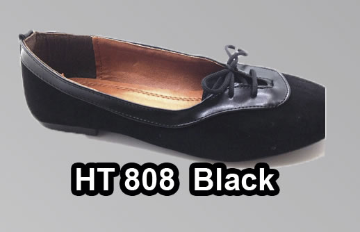 WOMEN SHOES CODIGO 0650 HT 808 BLACK/NEGRO CON AGUJETAS